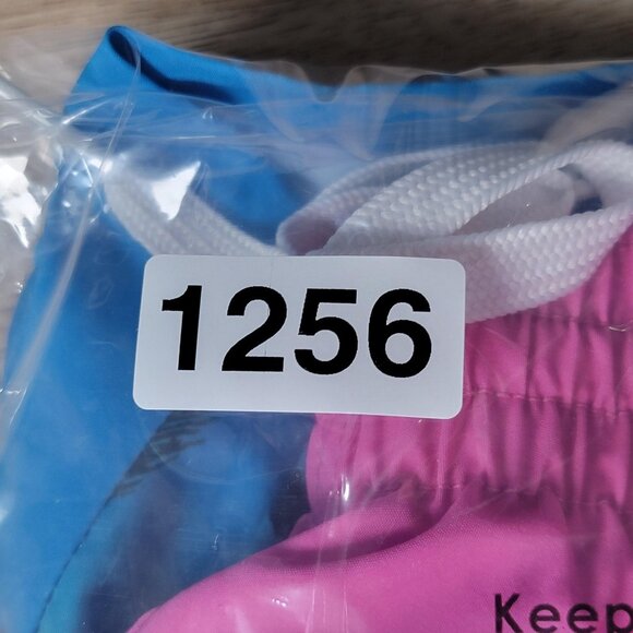 Chubbies Swim Trunks Shorts Mens Size Medium Pink Blue Palm Tree Ombre Quick Dry - Picture 10 of 10